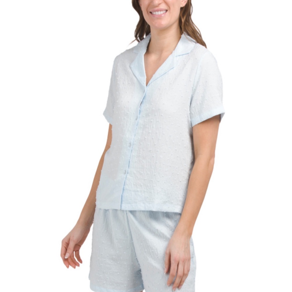 NWT Dreaming of Jules Light Blue Pajamas SZ L